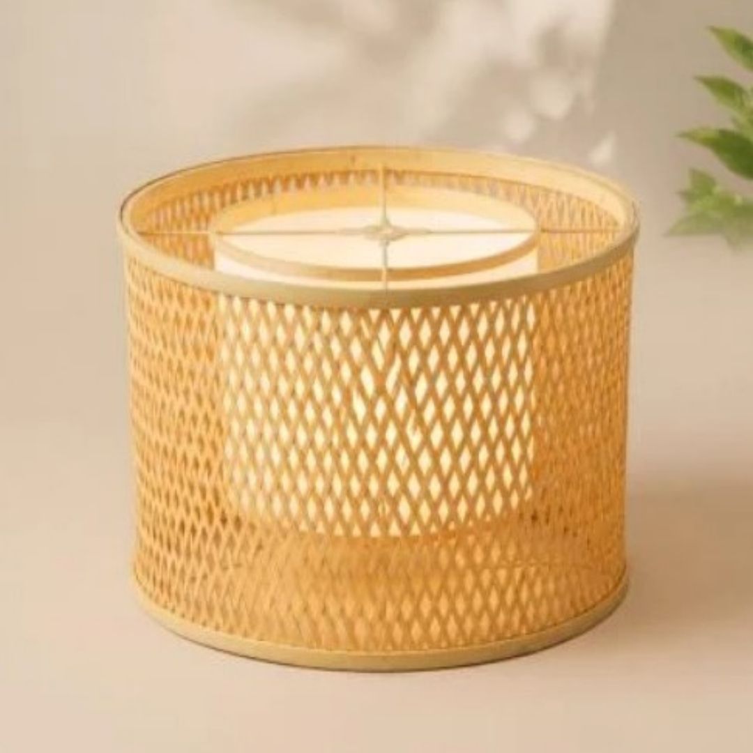 Arola Bamboo Hanging Lamp Two Layers