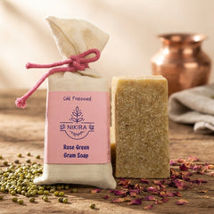 Nikira Rose Green Gram Soap