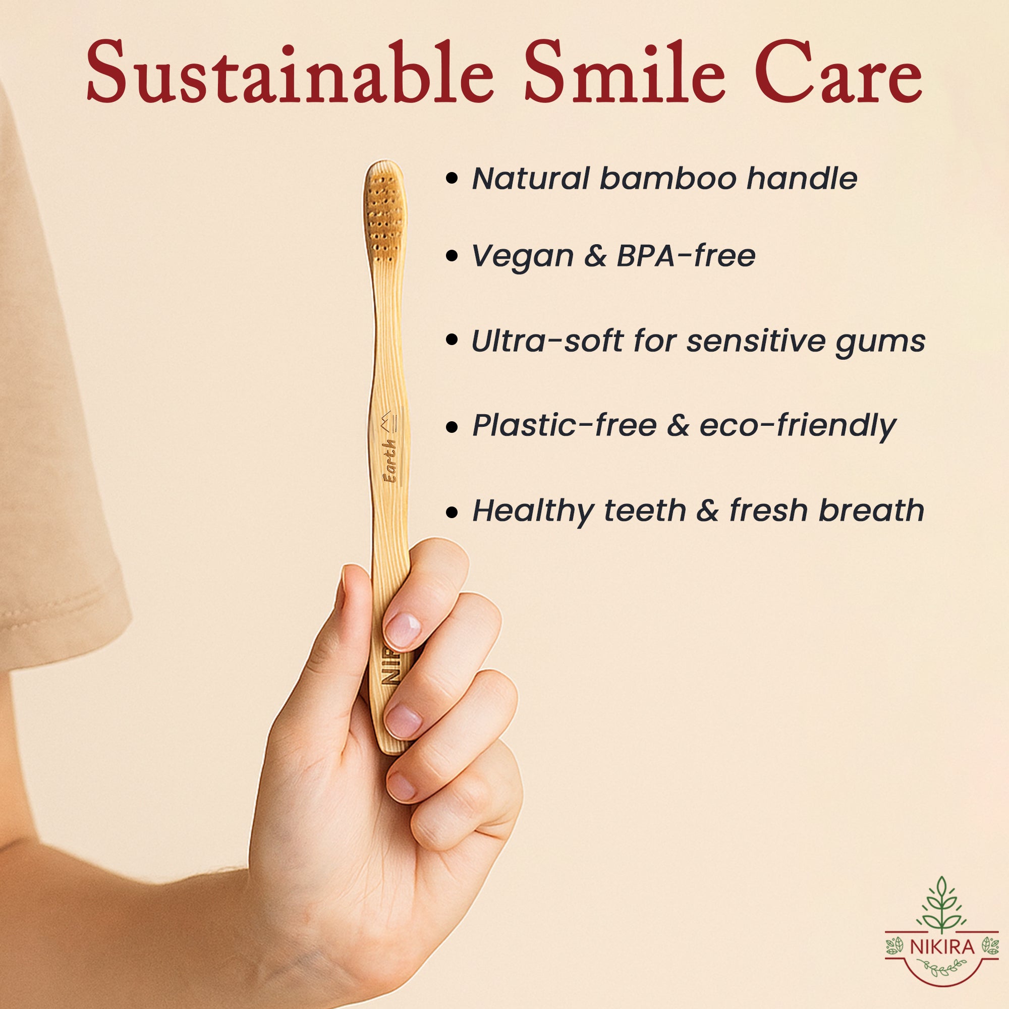 Nikira Adult Bamboo Tooth Brush