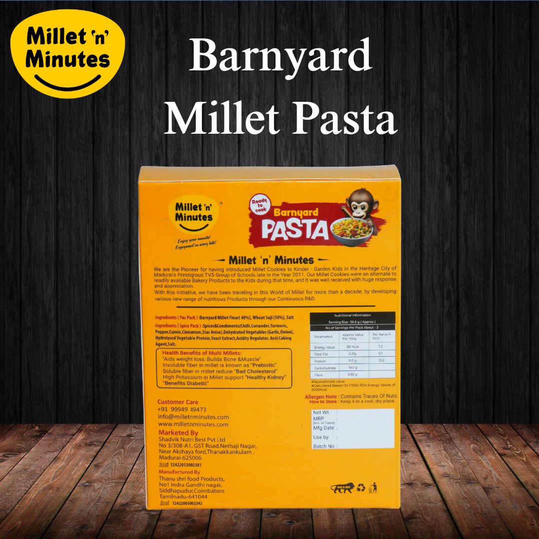 Shadvik Millet Pasta - Barnyard