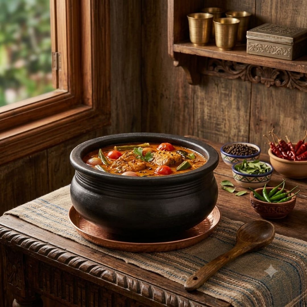 Clay Curry Pot Big