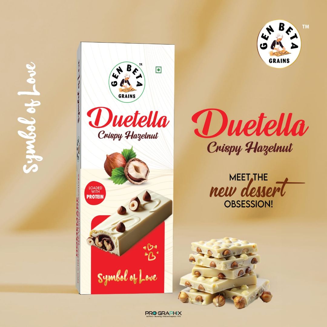 Gen Beta Grains Duetella Chocolate Bar