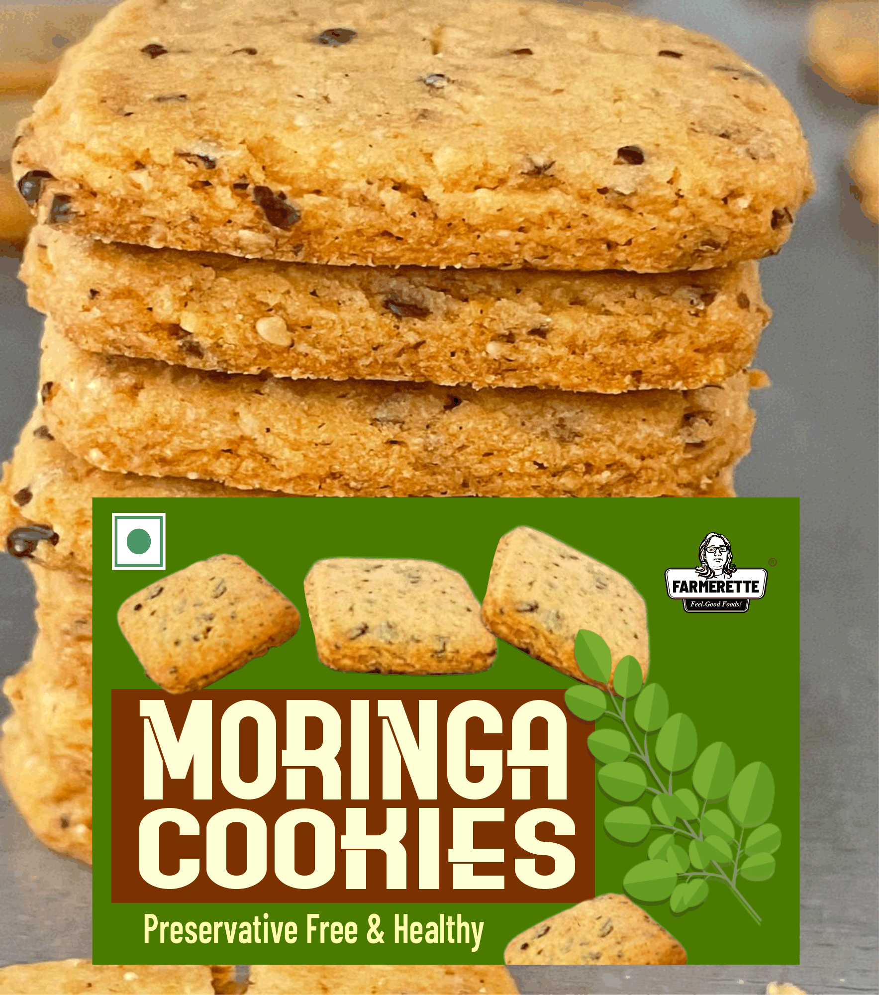 Farmerette Millet Moringa Cookies
