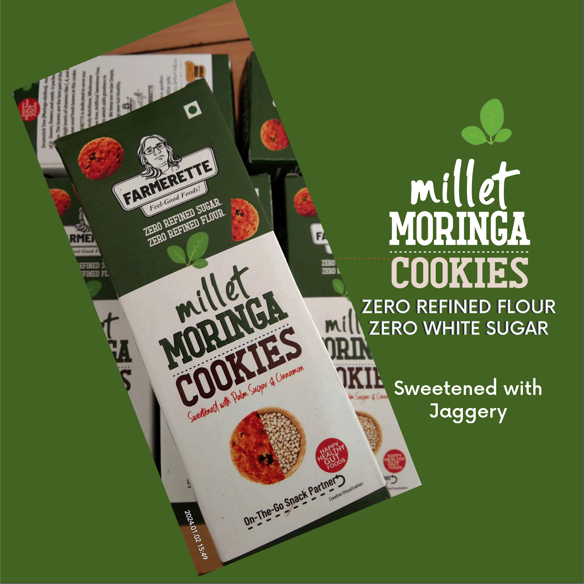 Farmerette Millet Moringa Cookies