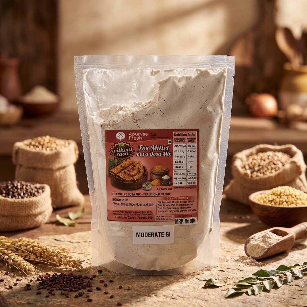 Apurvaa Fresh Millet Based-Non Rava-Crispy Dosa- Foxtail