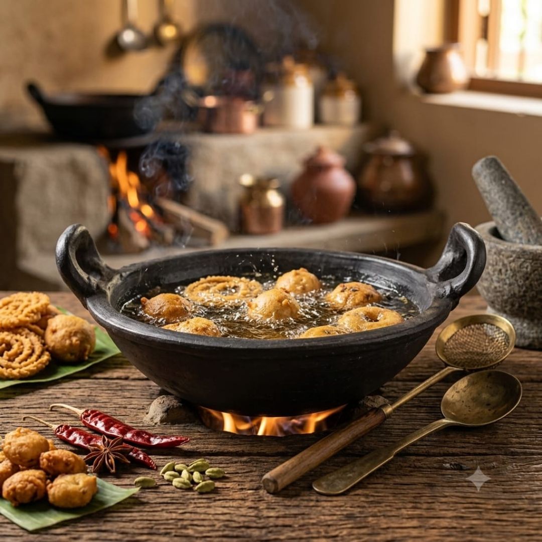 Clay Frying Kadai
