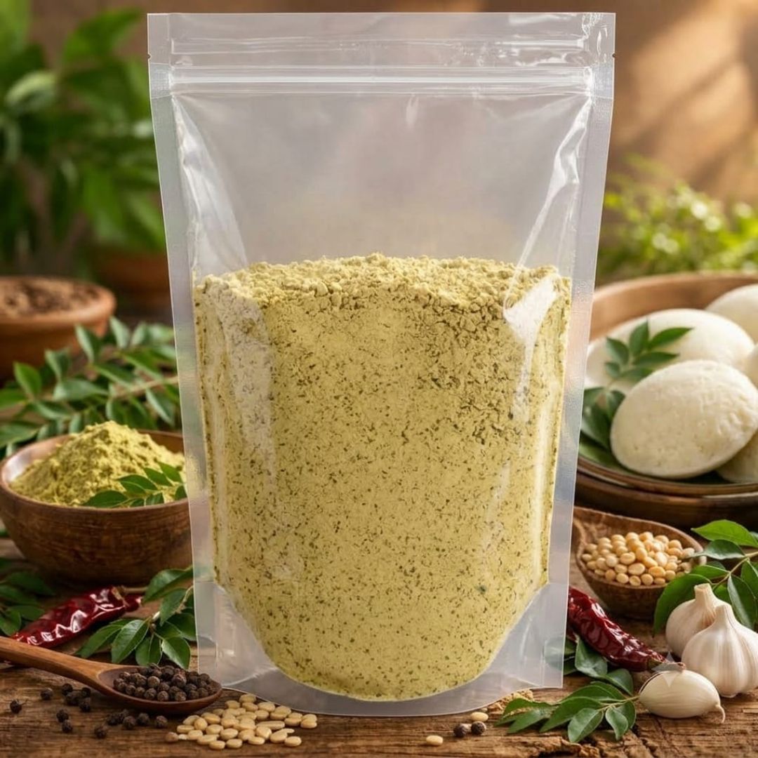 Dhaanyas Karuveppilai Idli Podi