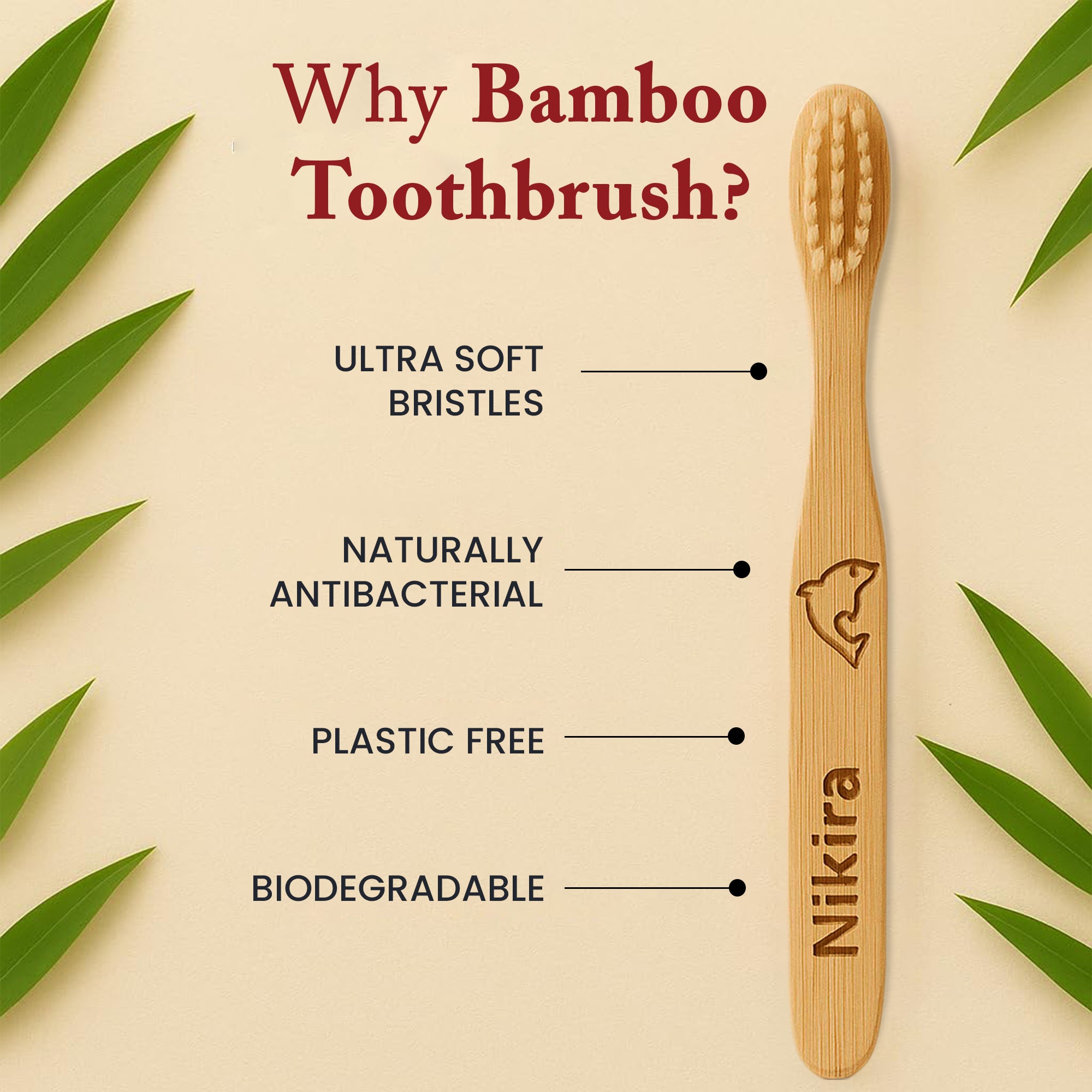 Nikira Kids Bamboo Tooth Brush