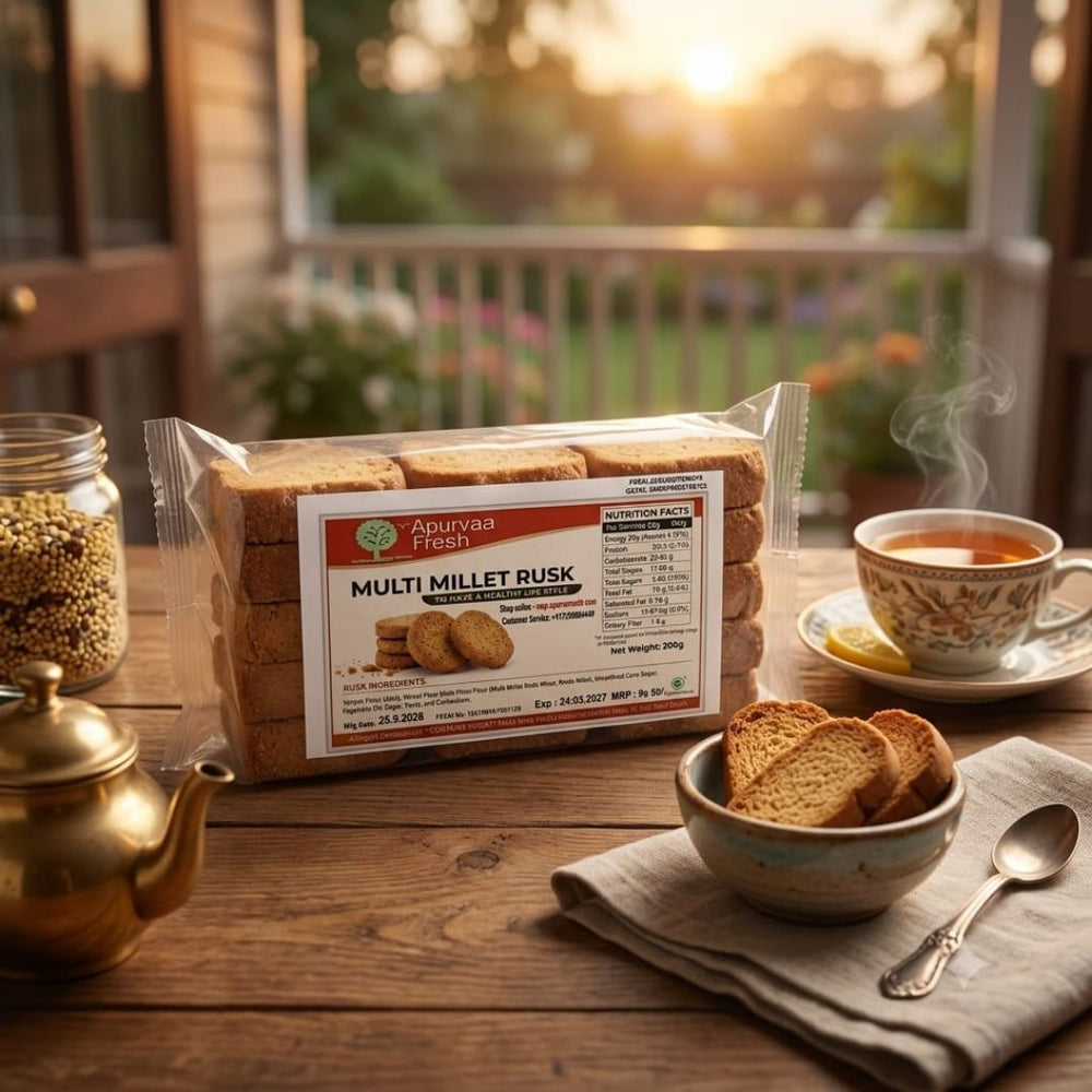 Apurvaa Fresh Mulitimillet Wheat Rusk