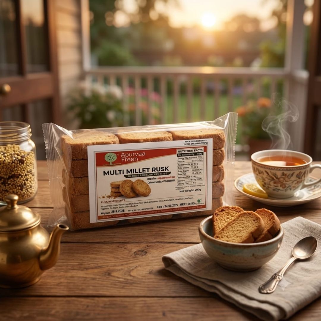 Apurvaa Fresh Mulitimillet Wheat Rusk