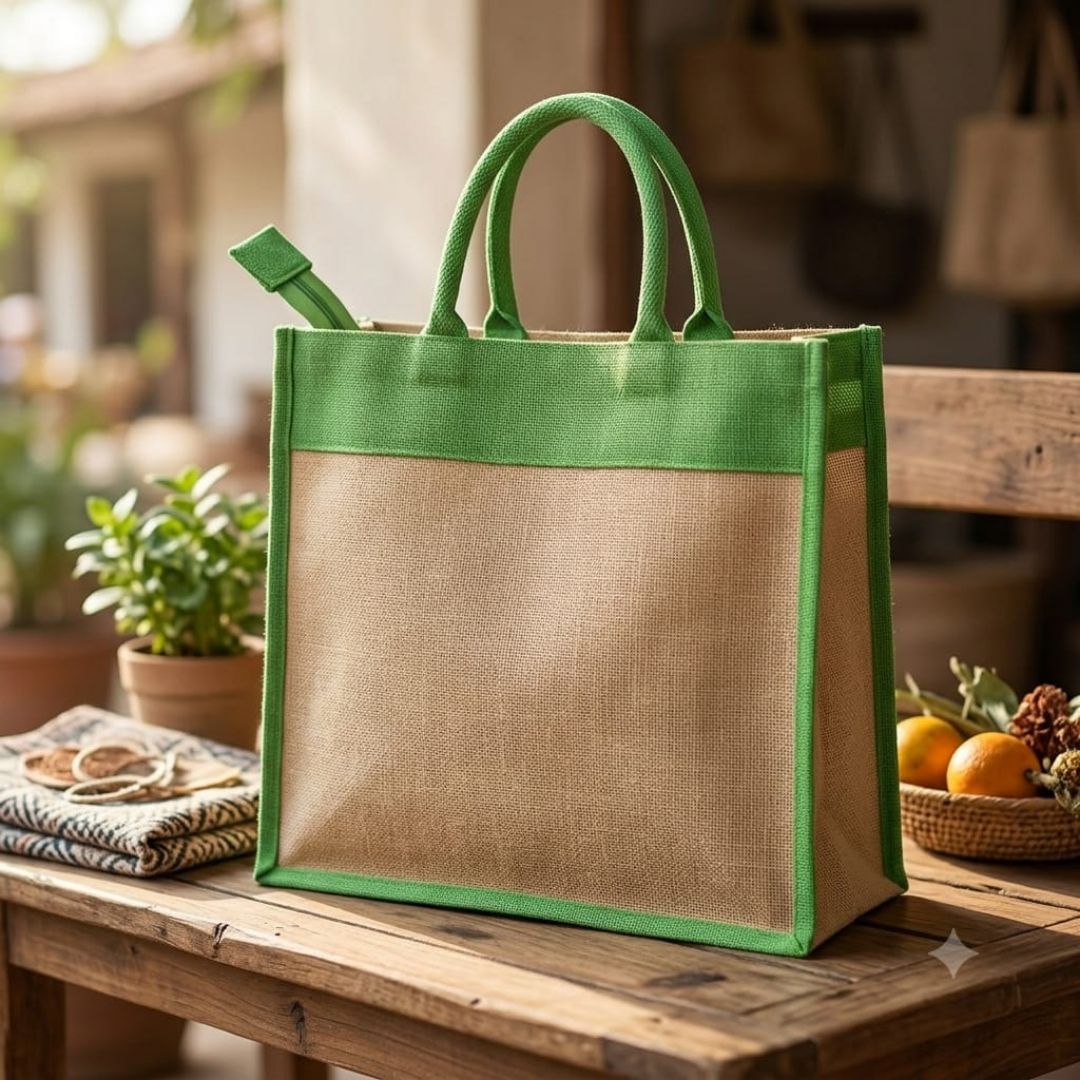 Green Fem Natural Jute Bag