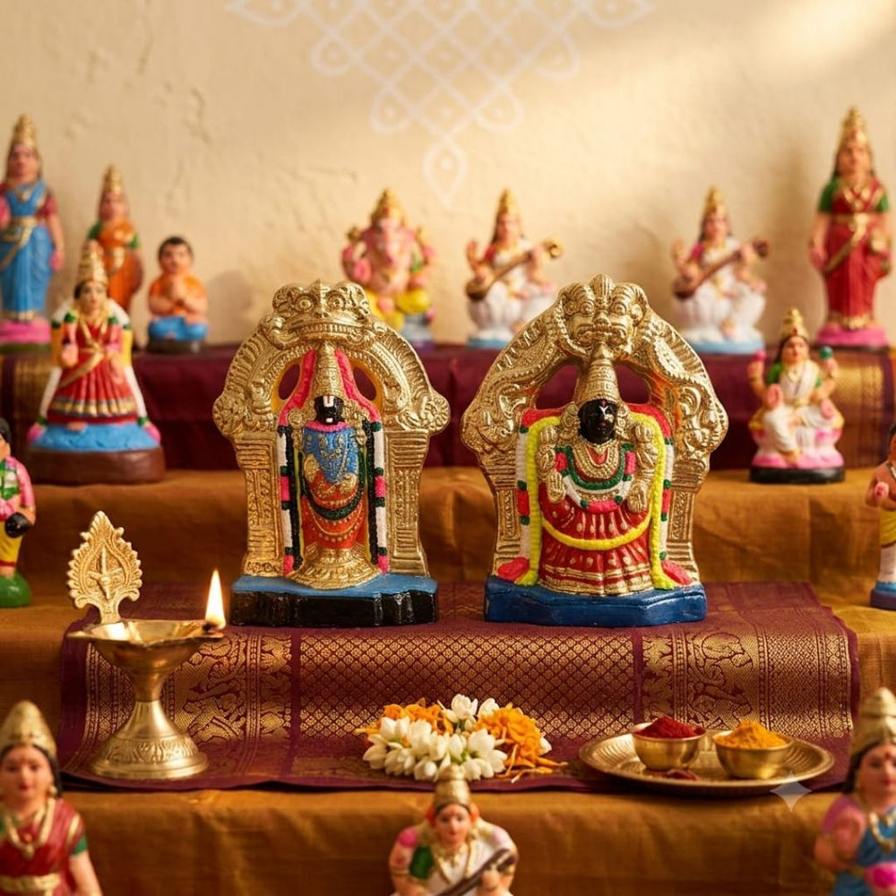 KAVC Perumal Thayar Set Clay Toy