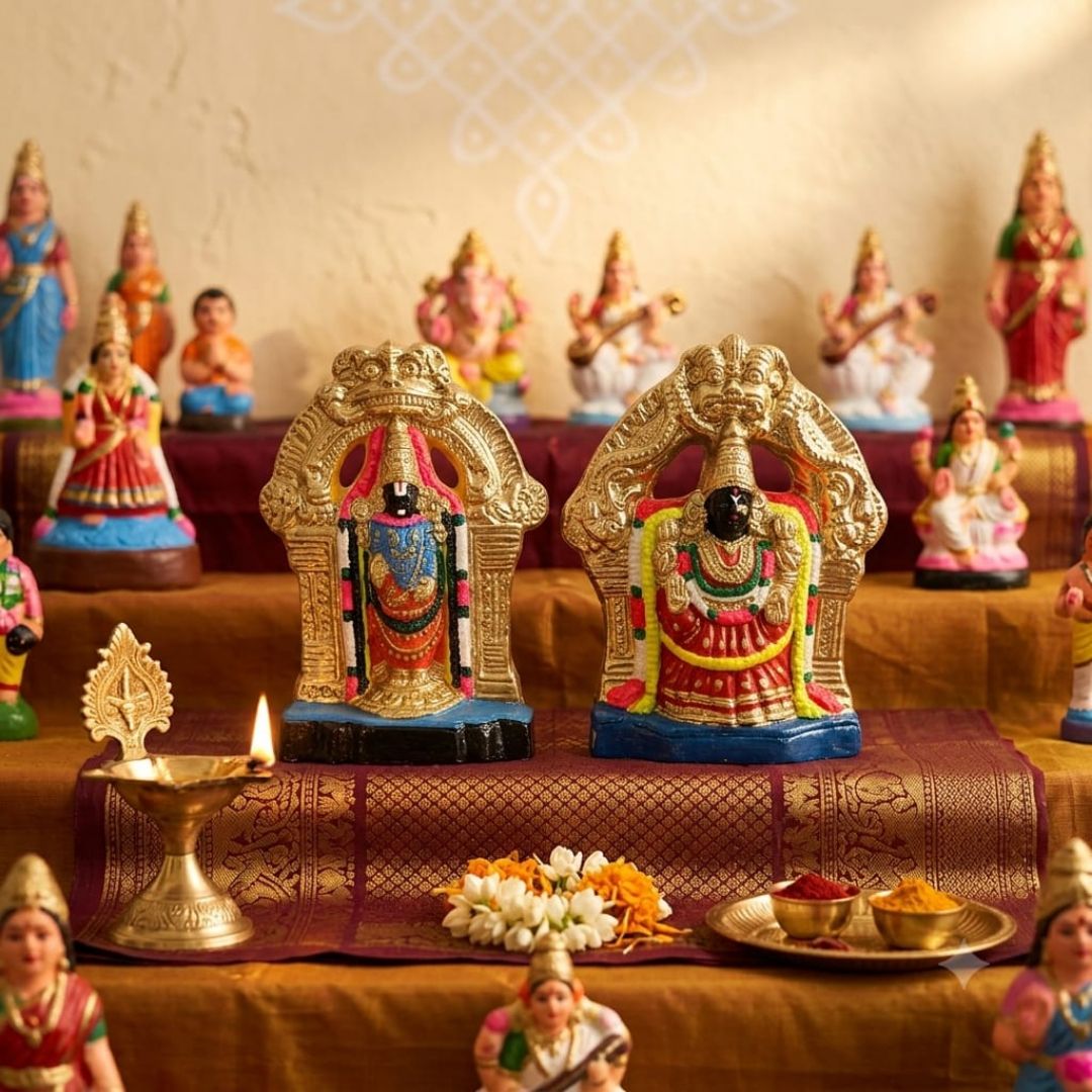 KAVC Perumal Thayar Set Clay Toy