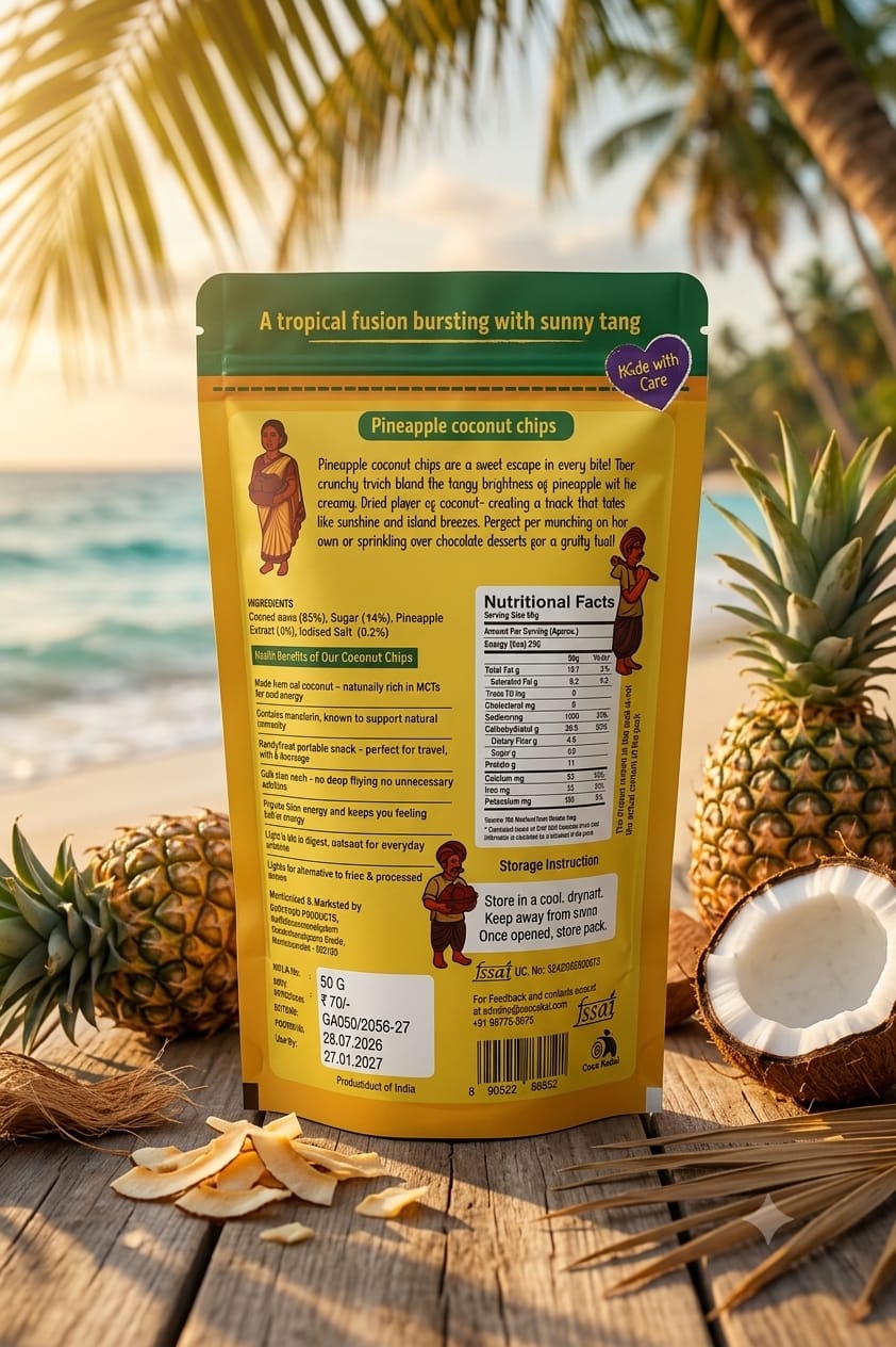 Gagni Pineapple Coconut Chips (50gm)