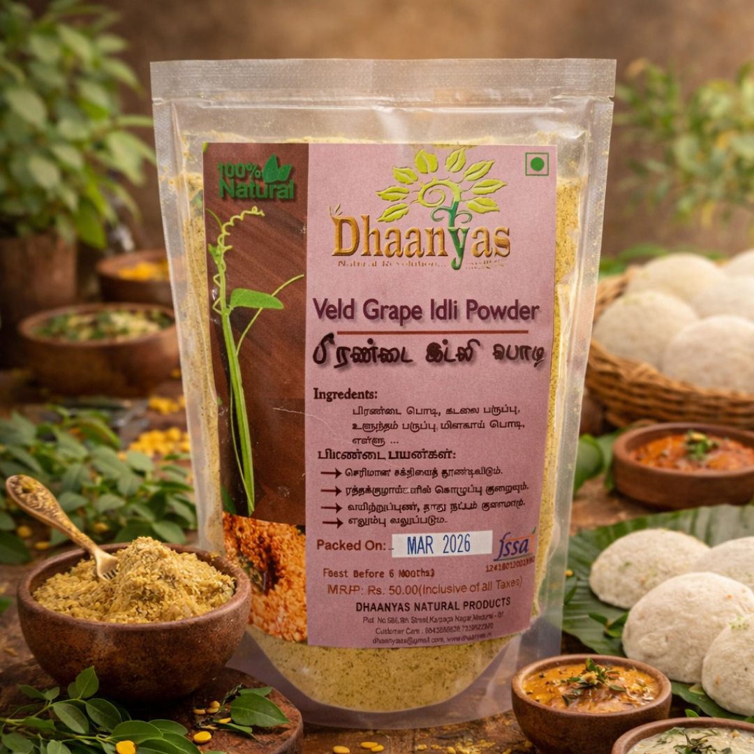 Dhaanyas Pirandai Idli Podi