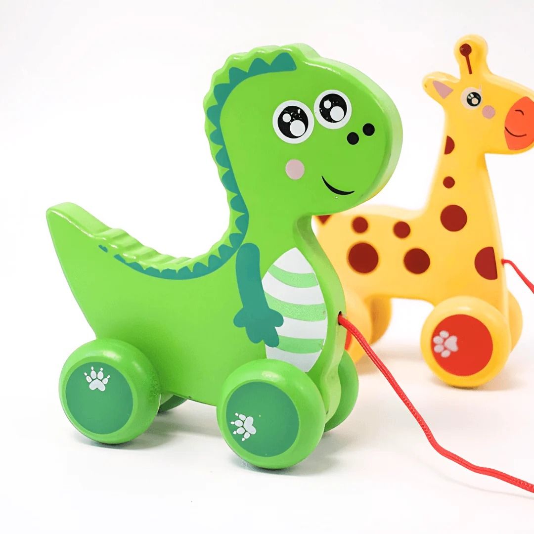 ELMWOODS Pull Along Toys