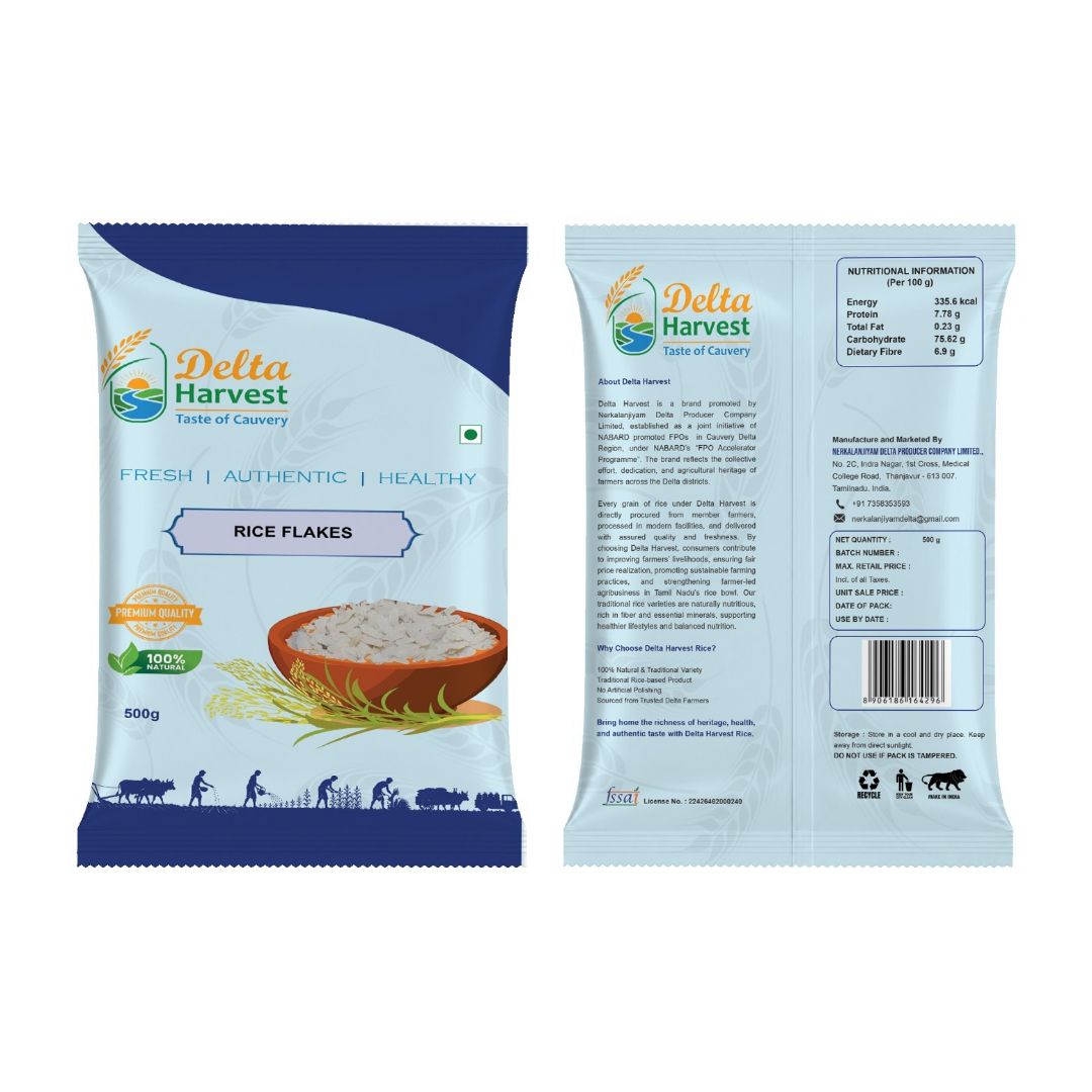 Nerkalanjiyam Delta Karuppukavuni Rice Flakes