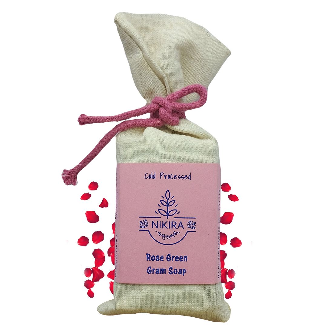 Nikira Rose Green Gram Soap