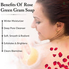 Nikira Rose Green Gram Soap