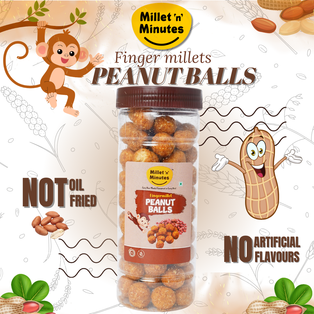 Shadvik Finger Millet Peanut Balls