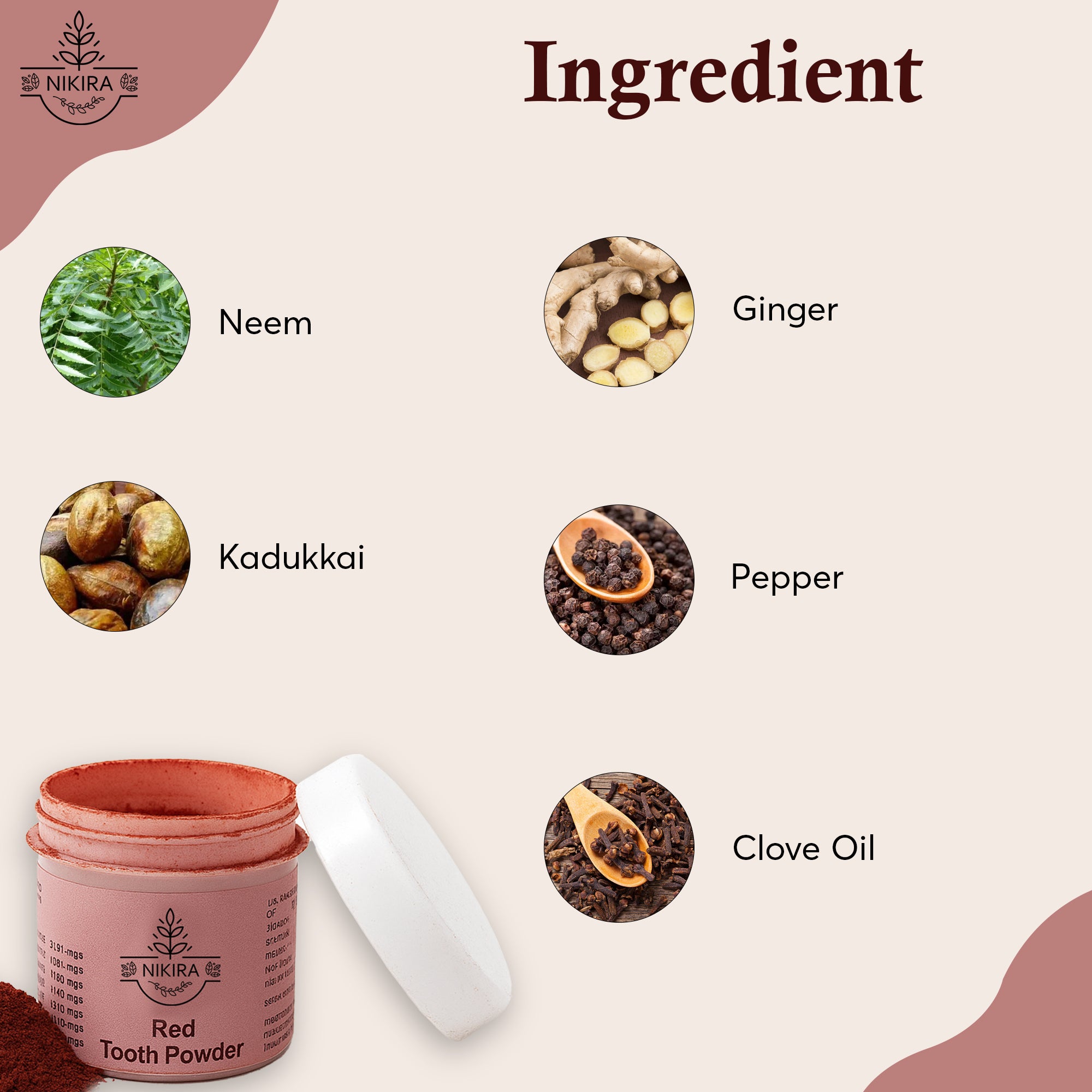 Nikira Red Tooth Powder 10gm
