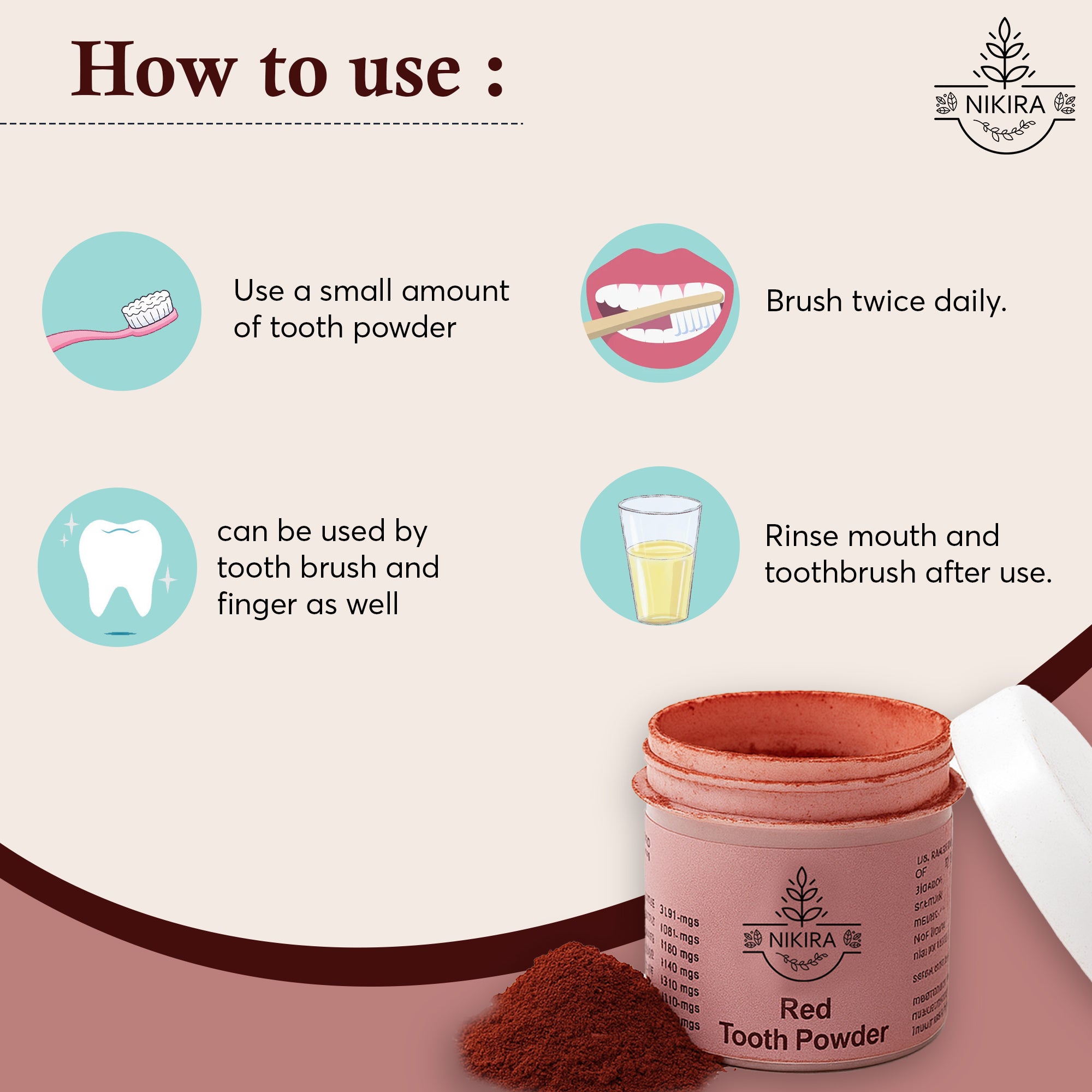 Nikira Red Tooth Powder 10gm