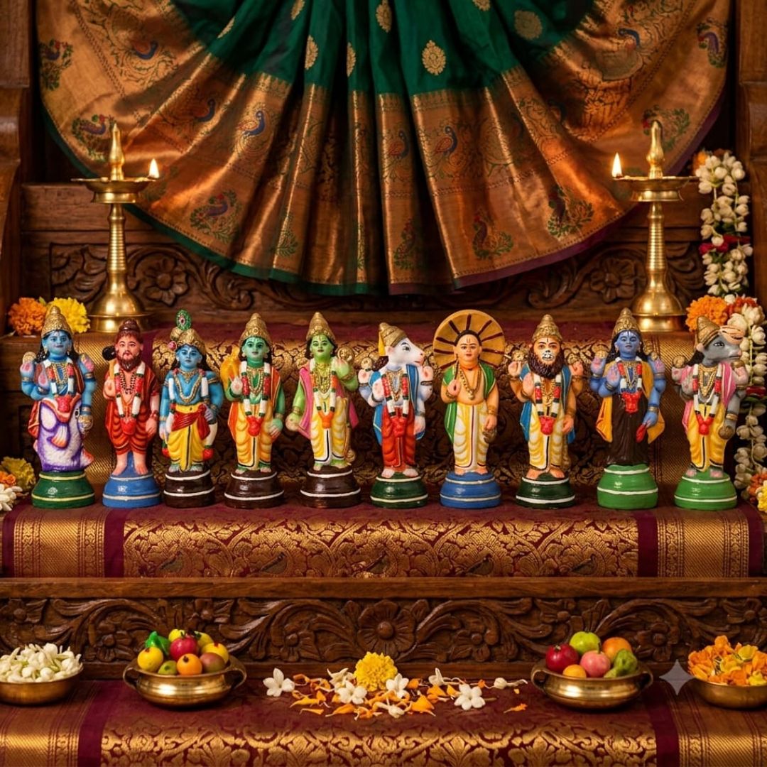 GI Vilachery Clay Toys Dhasavadaram 10items