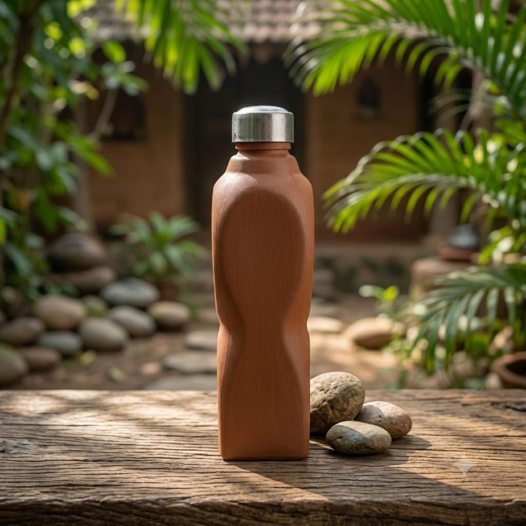 Clay Water Can