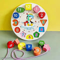 ELMWOODS Wooden Clock