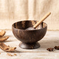 Kottravai Handmade Coconut Shell Bowl & Spoon Set