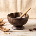 Kottravai Handmade Coconut Shell Bowl & Spoon Set
