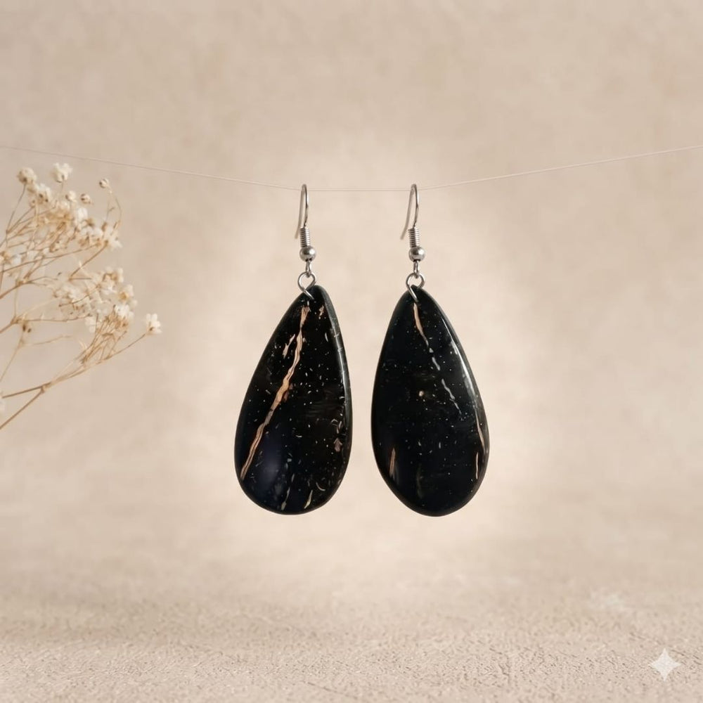 Kottravai Handmade Coconut Shell Earrings