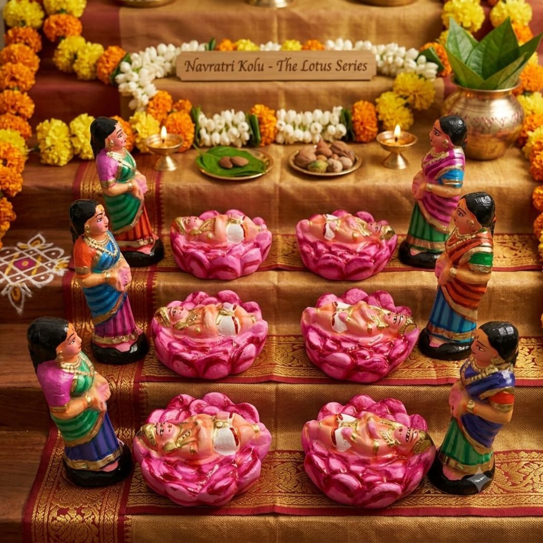 KAVC Karthigai Pengal Set Clay Toy