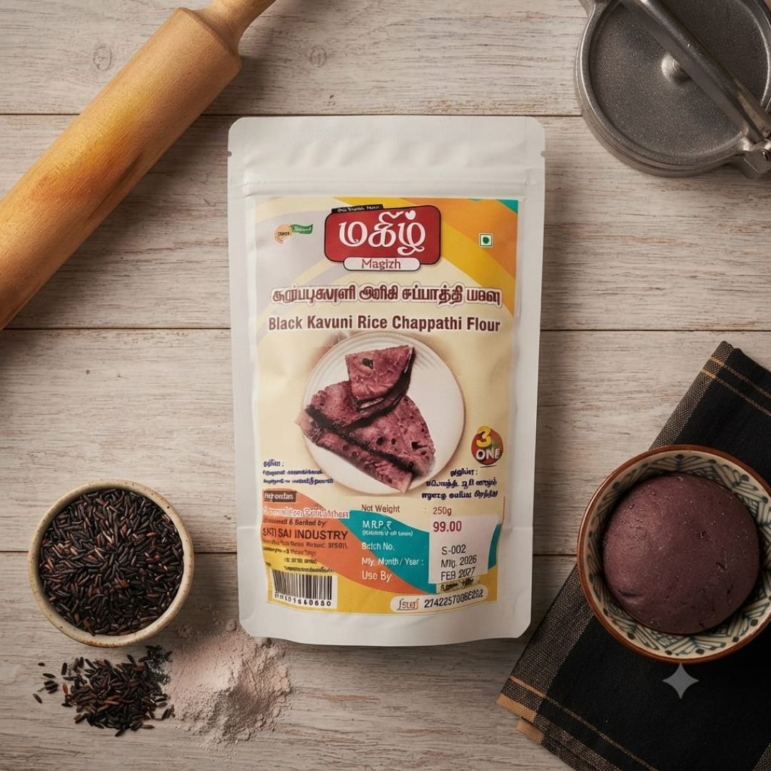 Magizh Karuppu Kavuni Rice Chappathi Flour