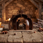 Kottravai Handmade Coconut Shell Nativity Set