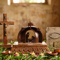 Kottravai Handmade Coconut Shell Nativity Set