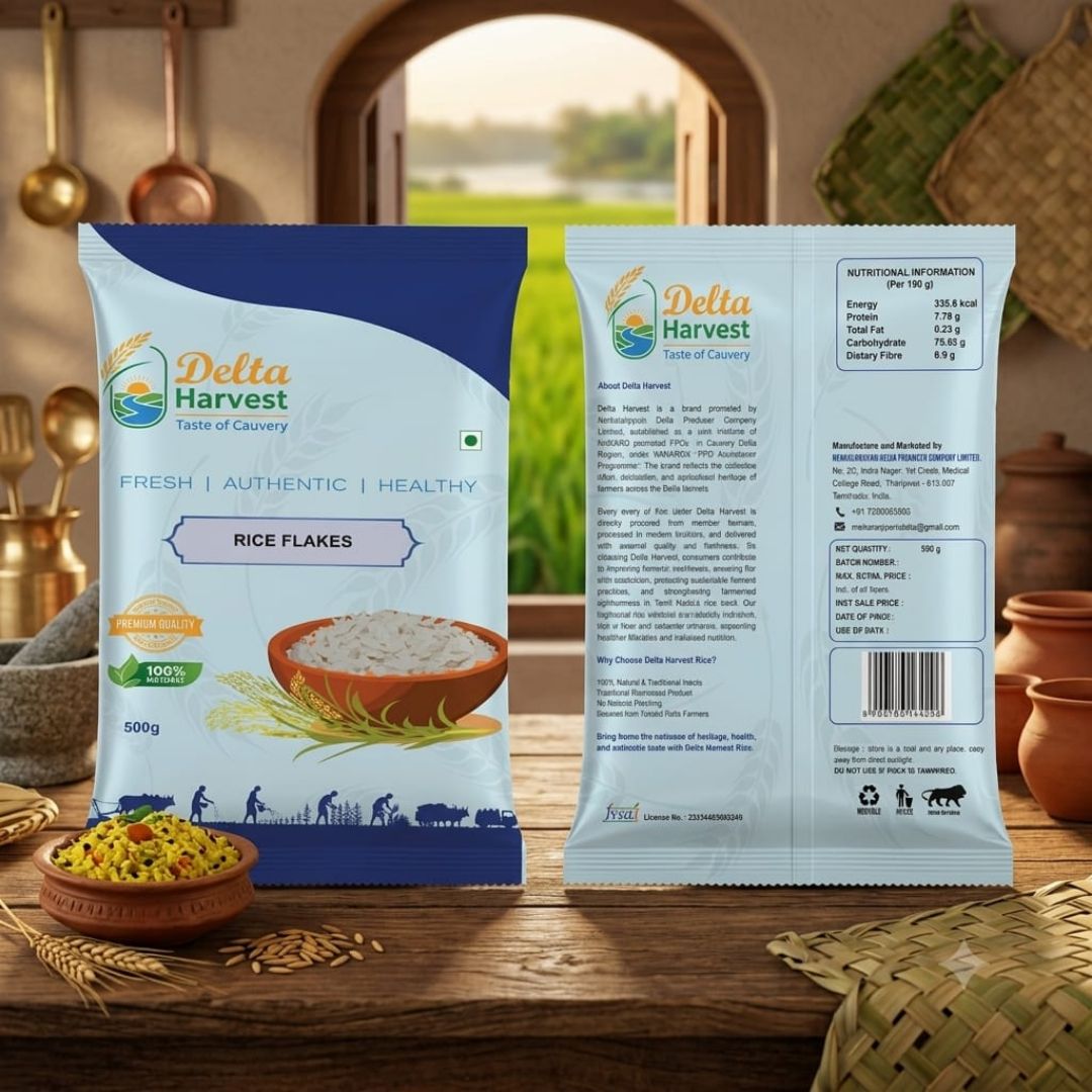 Nerkalanjiyam Delta Karuppukavuni Rice Flakes