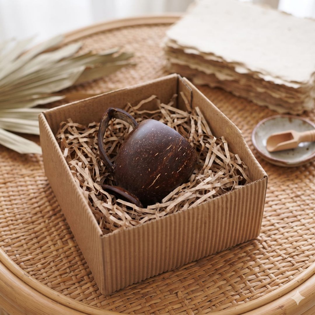 Kottravai Handmade Coconut Shell Tea Cups
