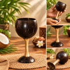 Kottravai Handmade Coconut Shell Wine Cup